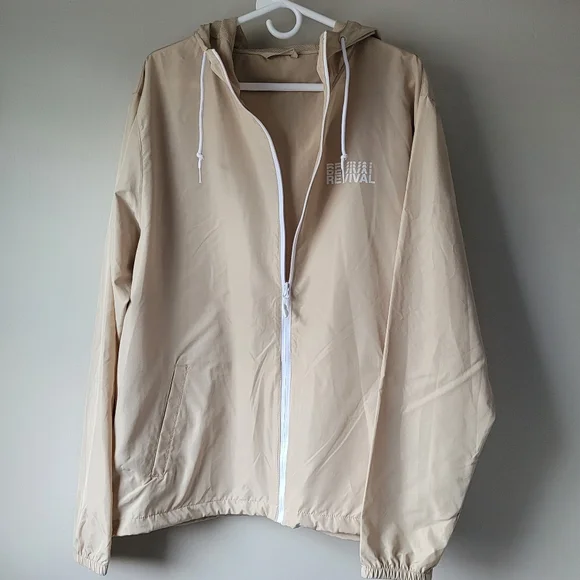 Revival Is In The Air Hooded Zip-up Windbreaker Unisex XXL Independent Trading - Picture 6 of 16